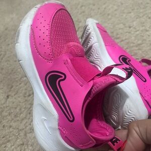 Nike Pink and White Performance Sneakers - like new - worn twice - toddler girls